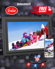 Electronic Digital Photo Frame WIFI 10.1 Inch HD Touch Screen 16GB Memory