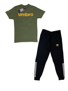 TUTA UOMO UMBRO PANTALONE LUNGO MEZZA MANICA COTONE ART. 10185 BLU E  MILITARY | eBay