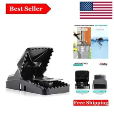 Heavy Duty Rat Trap Set — Instant Kill, Reusable & Chemical-Free, 8-Pack