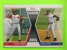 2010 Topps #DD-LJ Derek Jeter Barry Larkin Dynamic Duos NY Yankees Baseball Card