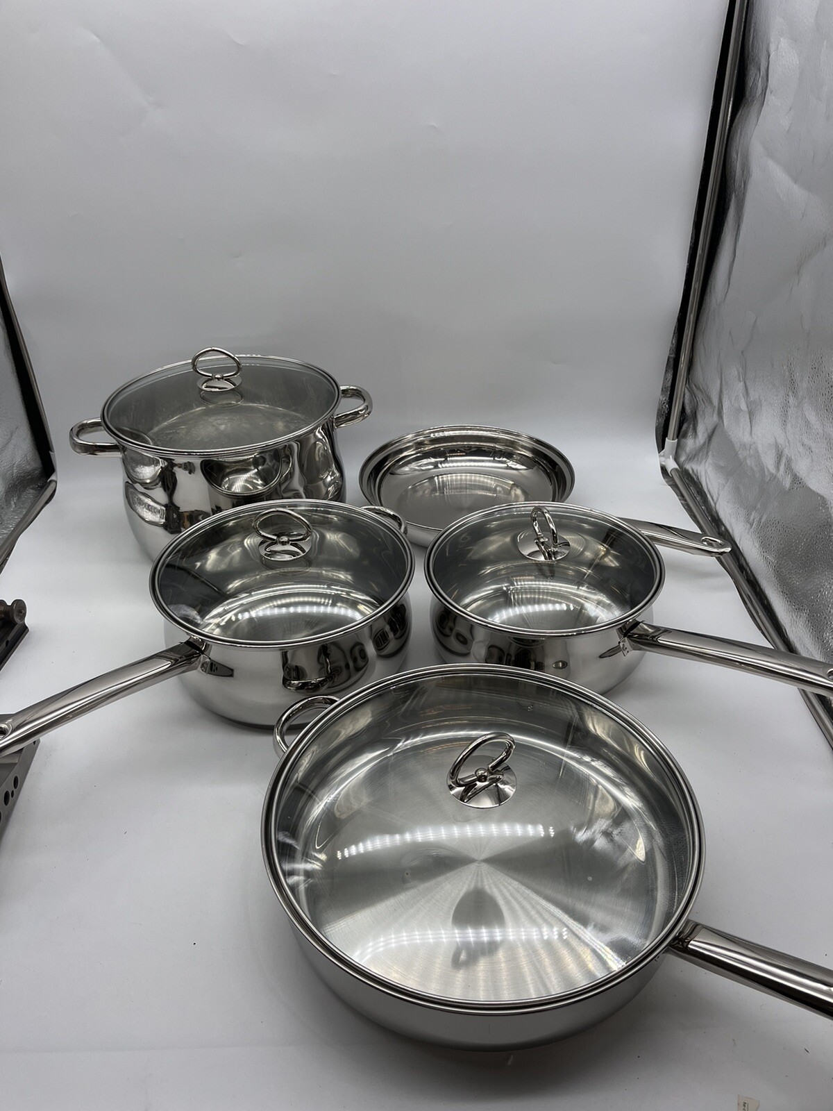 5 Pieces Cookware Set Stainless Steel, Innova, Style 07921