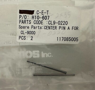 HIOS CL9-0220 CENTER PIN B FOR CL 9000 (2 pcs/pack)