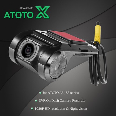 ATOTO für A6 S8 1080P USB DVR On-Dash Kamera Sony Sensor Bild + Videoaufnahme