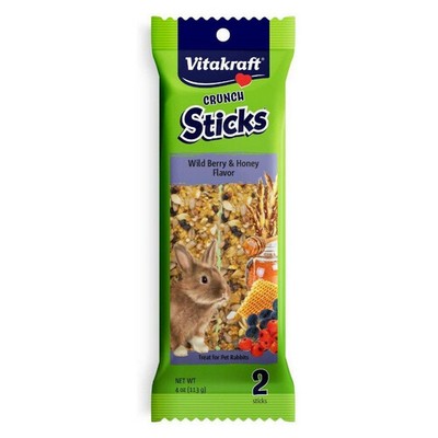 Wild Berry & Honey Flavor Crunch Sticks 2 Sticks By Vitakraft