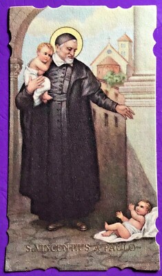 SANTINO HOLY CARD, S. VINCENTIUS A PAULO - REF. 10509