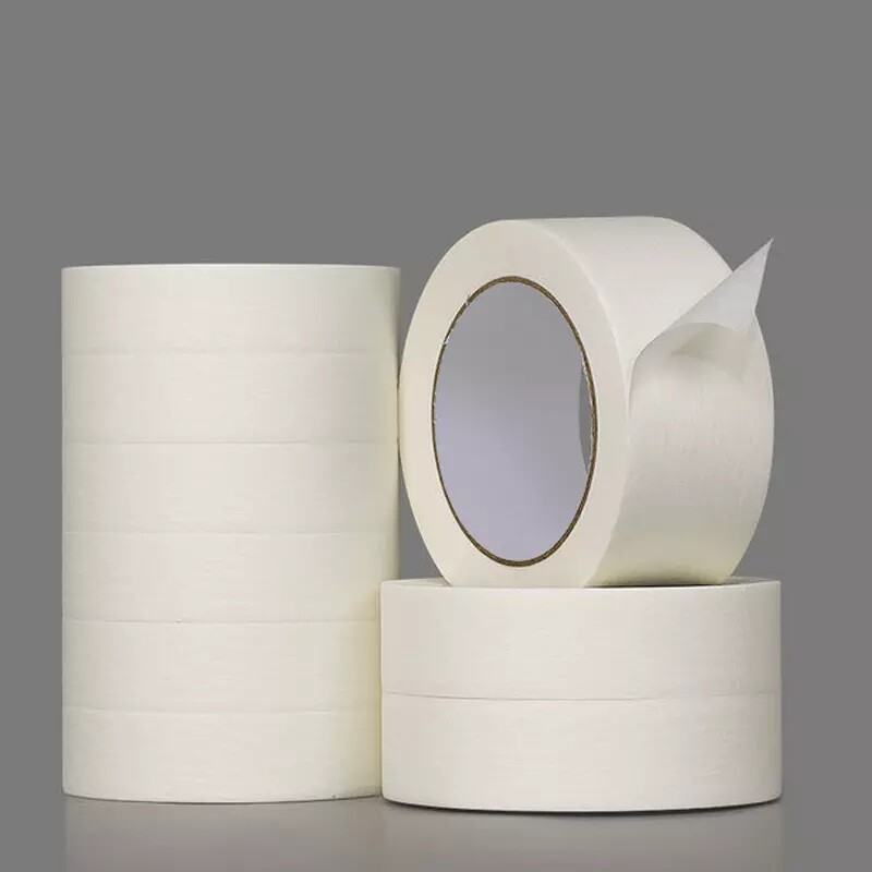 Decorating Masking Tape WHITE Low Tack Craft Tape 24MM X 50M + 48MM X