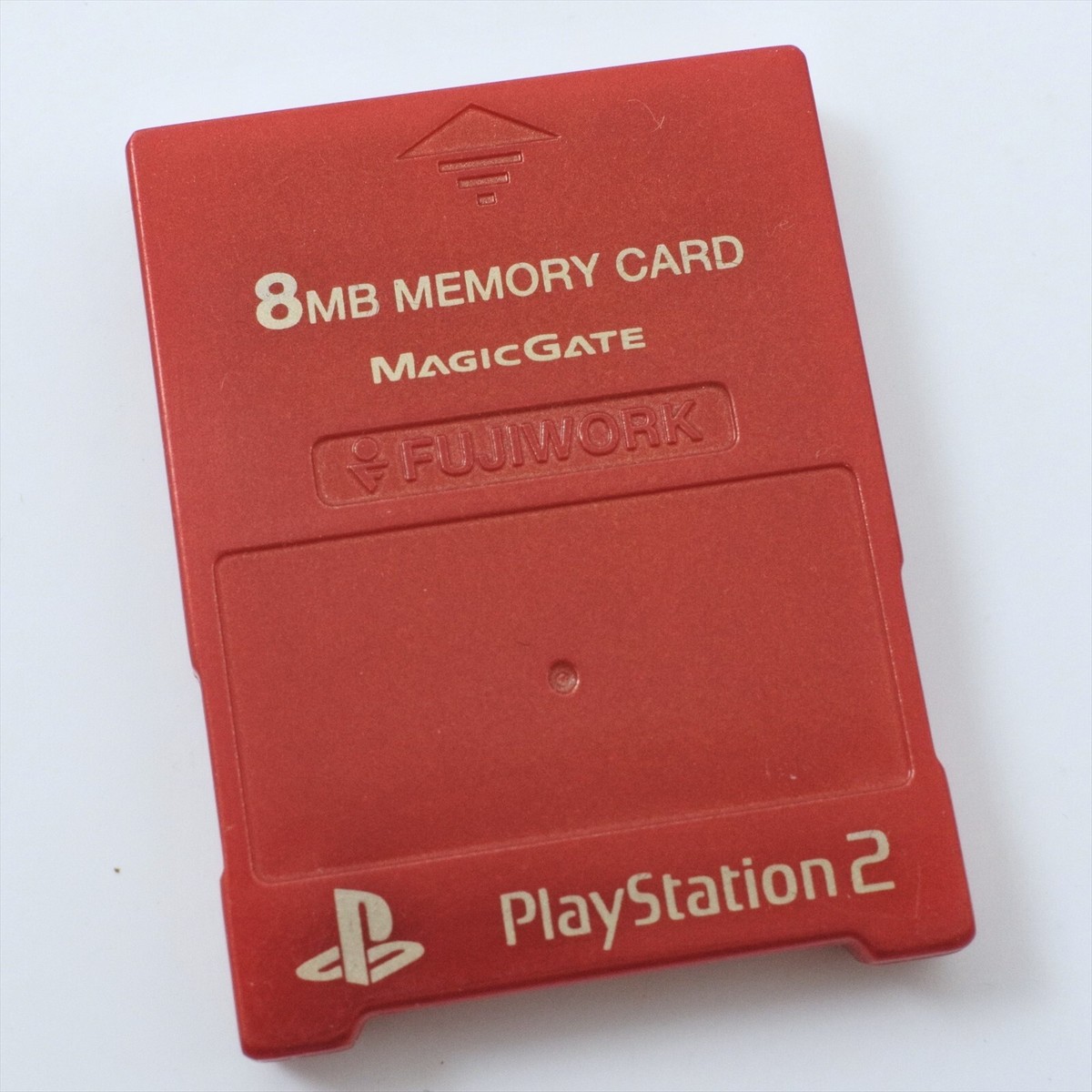 PS2 Memory Card 8MB Fujiwork RED Memory King Playstation 2