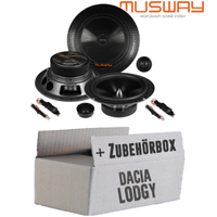 Musway Lautsprecher FüR Dacia Lodgy Front Heck TüR Boxen 16Cm Pkw Auto Einbauset