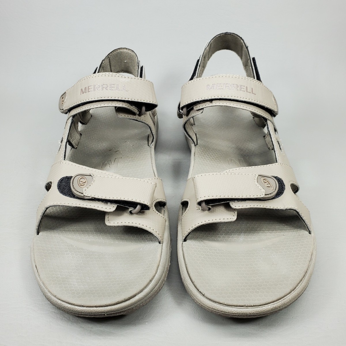 Merrell Men’s Gray Breakwater Adjustable Hook & Loop Strap Sandals Size: 12 Merrell Sport Water Sandals Mens Size 12 Brindle Adjustable  main image 3
