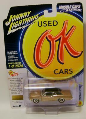 1967 '67 BUICK GS 400 GGOLD V/A USED OK CARS JOHNNY LIGHTNING DIECAST 2023