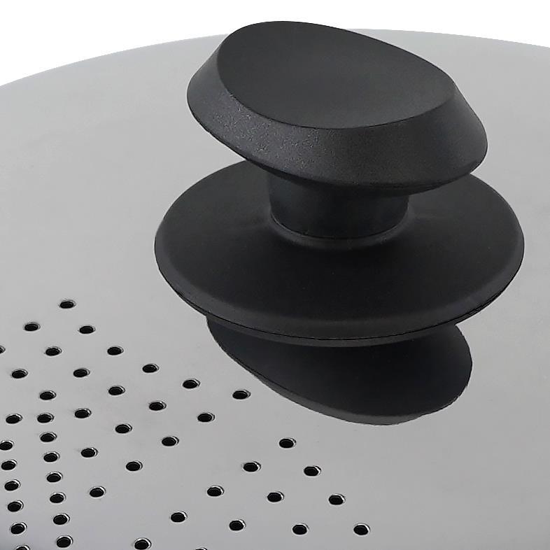 Stainless Steel Stockpot Pasta Spaghetti Pot Locking Strainer Lid