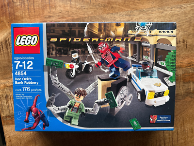 Lego- Spider-Man Doc Ock's Bank Robbery (4854)- New Sealed-