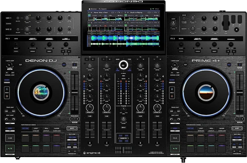 Denon DJ PRIME 4+ 4-Deck DJ Controller WI-FI MUSIC STREAMING With Amazon Music