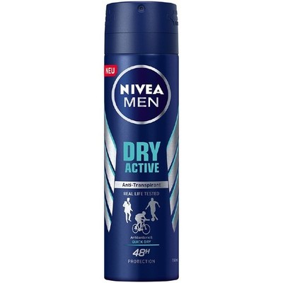 Nivea Dry Active Men Deodorant antiperspirant Spray 48h 150ml