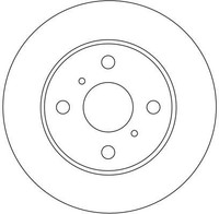 2Er Set Bremsscheiben TRW Automotive DF4112 Toyota 43512-0D010 43512-52010