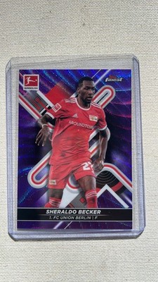2021-22 Topps Finest Bundesliga - Sheraldo Becker #18 Purple Wave Refractor /250