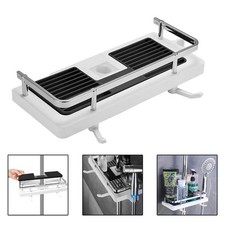 Bathroom Shelf Shower Pole Caddy Rack Storage Organiser Tray Holder Accessories-