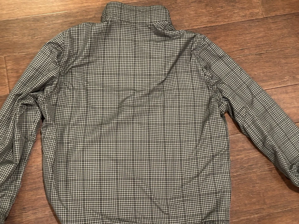 Chaqueta de lana reversible vintage Lacoste para hombre talla 56/7 (aprox XL) gris Foto 4 de 4