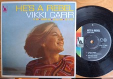 Vikki Carr - He's A Rebel 1967 Liberty # LYX-11,403 Aussie 4 Track EP EX/M-