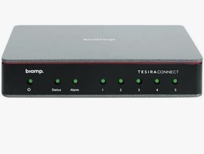 Biamp Tesira Connect TC-5 AVB 5-Port Room Connection Device With POWER SUPPLY.