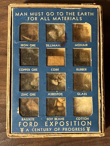 CENTURY OF PROGRESS FORD EXPOSITION "MATERIALS" Display-complete