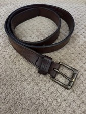 Duluth Trading Brown Leather Belt Men’s Size 48 Lifetime Durability Made In USA