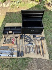 Vintage tool chest with job lot vintage tools