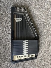 Vintage Oscar Schmidt Autoharp Black 15 Chords 36 Strings - For Restoration