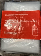 Linenspa - 4 Mil   Heavy Duty Mattress Storage Bag with seal - Fuli /Queen Size