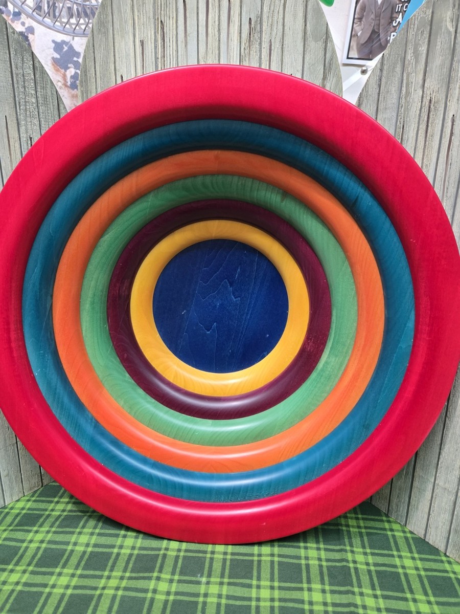 MANZONI PIETRO Memphis Milano Contemporary Modern Wood BOWL - 16