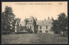 Old postcard Le Noyer, Château de Boucard, east facade, entrance 1925 
