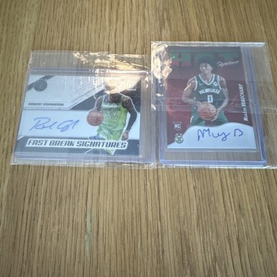 Fast Break Signatures Robert Covington & Malik Beasley Autographed Cards