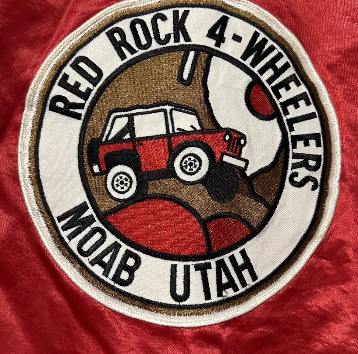 Early 90s Custom Patchwork Red Rock 4-Wheelers Sa… - image 7