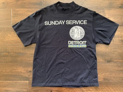 Kanye West Authentic Sunday Service Detroit T-Shirt Size Large