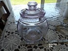 Patterson Tuxedo Tobacco Glass Humidor Jar Pat Aug. 28, 1900 7.5"& 5.5" (2) — photo 3