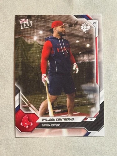 2026 Topps Now Road to Opening Day Willson Contreras #OD-20 Red Sox