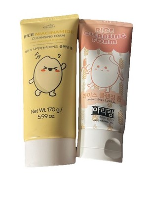 Bonnyhill Nourishing Korean Foam Cleanser   Rice, Rice Niacinamide,(2 pack).