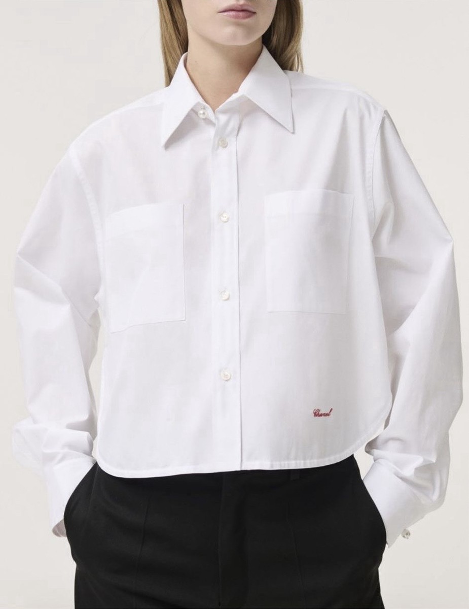 CHANEL SPRING SUMMER 26 MATTIEU BLAZY BLOUSE WHITE SIZE FR40 SOLD