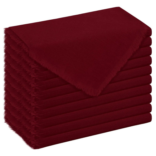 12PZ 42x42cm Tovaglioli Panno Garza Cotone Taglia Grande Tovagliolo Riutilizzabile Tea Tovagliolo   - Foto 24 di 48