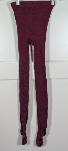 Smartwool Women's Wool Tights Base Layer Red With Feet Size: S