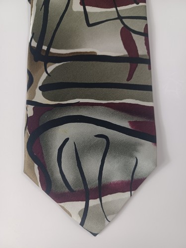 J. Garcia "Carousel" Collection 14 Abstract Geometric Silk Tie Lot 0f 2 VTG - Picture 6 of 9