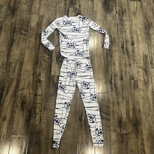 Disney Stitch Halloween Mummy Sleep Set Kids Size 10 Long Sleeve Pajama