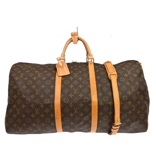 Best05 LOUIS VUITTON MONOGRAM KEEPALL BANDOULIERE 60 BAG M41412 VI0975 NQ09042