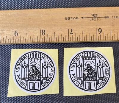 2 Ludwig Maximilian University of Munich LMU Logo Sticker Bottle Laptop Cell Car