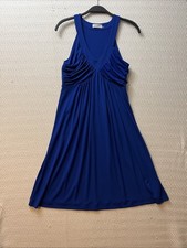 Calvin Klein Blue Sleeveless Dress Sz 6 Excellent Condition