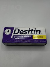 Desitin Maximum Strength Zinc Oxide Diaper Rash Paste - 4oz, Pack of 1 Exp 3/27