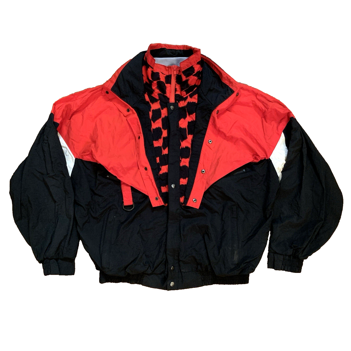 winston cigarette jacket Vtg Nascar Cigarettes Racing Windbreaker Color Block Ski Zip Sz L 27 27 L 49 19 Winston Jackets for Men |