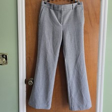 ANN TAYLOR The Jayne Curvy Houndstooth Print Dress Pants Size 8