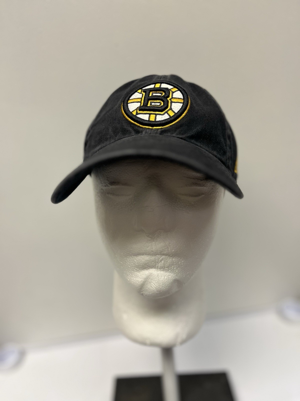 NHL Boston Bruins Adidas Hat Adjustable StrapBack OSFA Hockey Black/Gold Cap