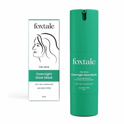 Foxtale The Diva Over Night Glow Gesichtsmaske für glatte Haut 30ml